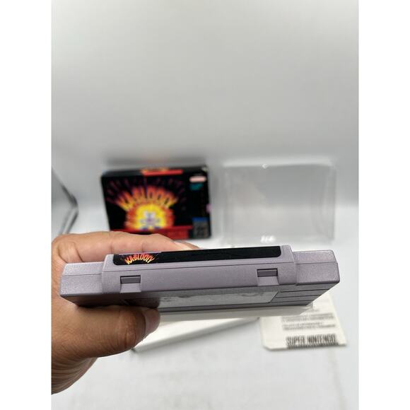 KA-BLOOEY Super Nintendo SNES Original Box with Protective Sleeve - Picture 4 of 16
